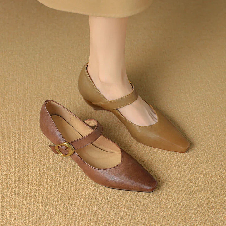 Velma Genuine Leather Heels