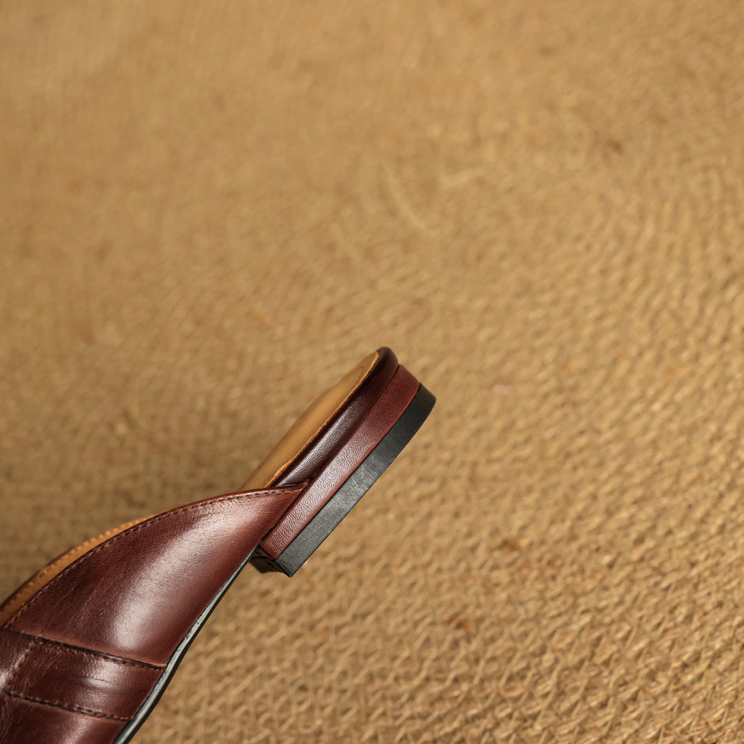 Carla Genuine Leather Mules