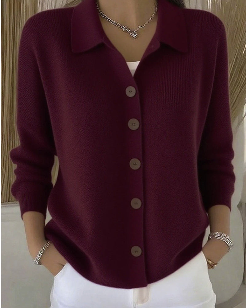 Classic Casual Button Knit Cardigan