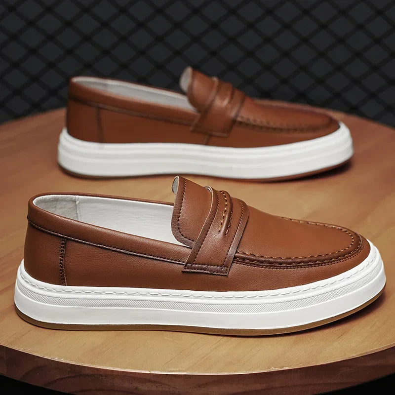 Moico Genuine Leather Loafers