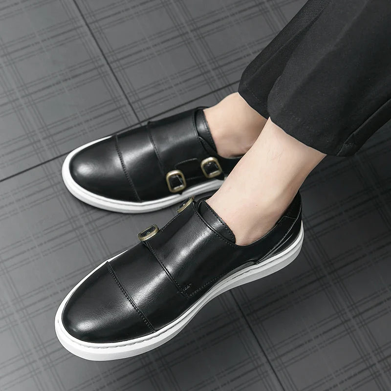 Zyden Genuine Leather Loafers