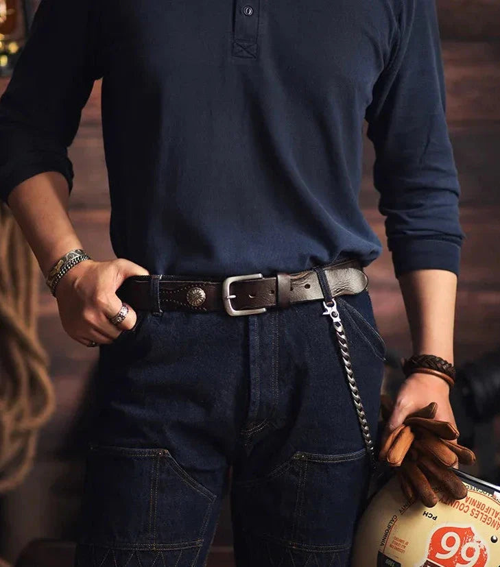 Zack Genuine Leather Belt