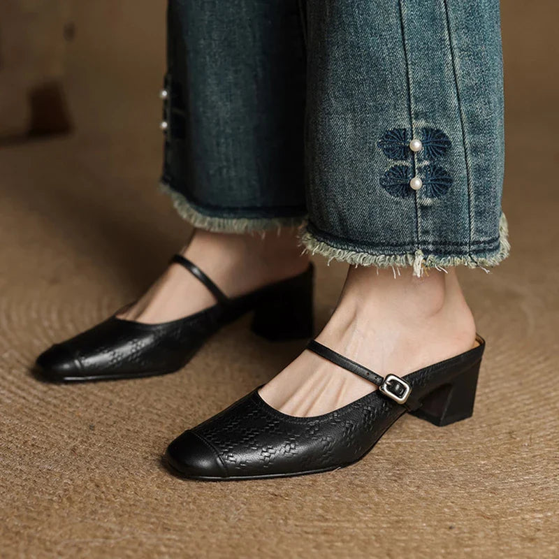 Berla Genuine Leather Mules