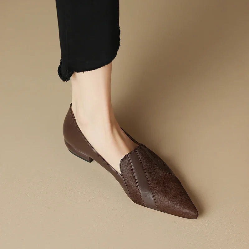 Klara Genuine Leather Flats