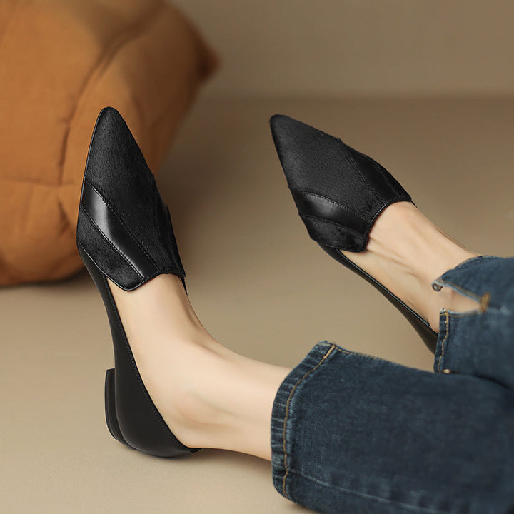 Klara Genuine Leather Flats