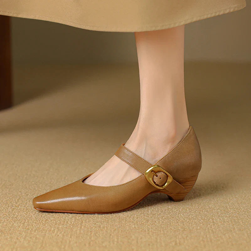 Velma Genuine Leather Heels