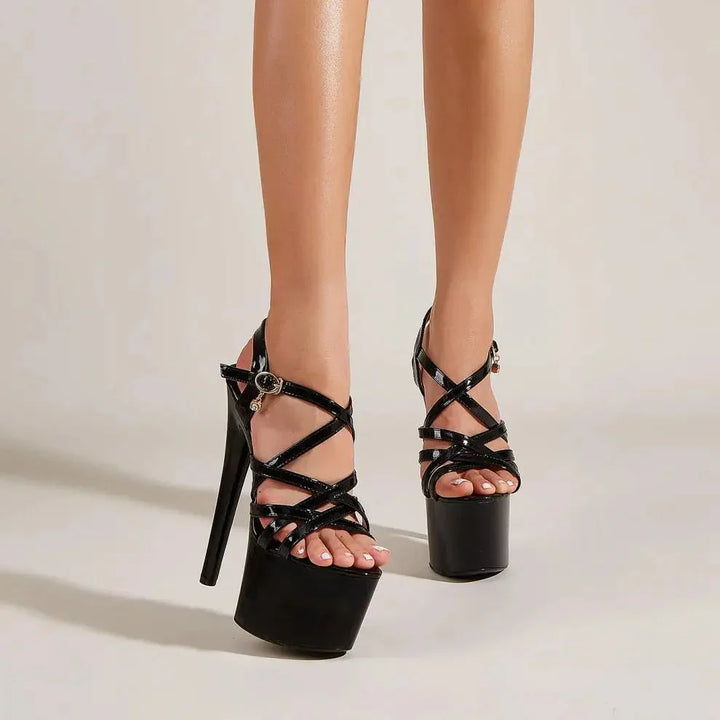 Delina Genuine Leather Heels