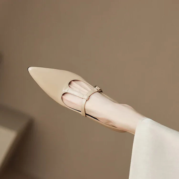 Ileen Genuine Leather Heels