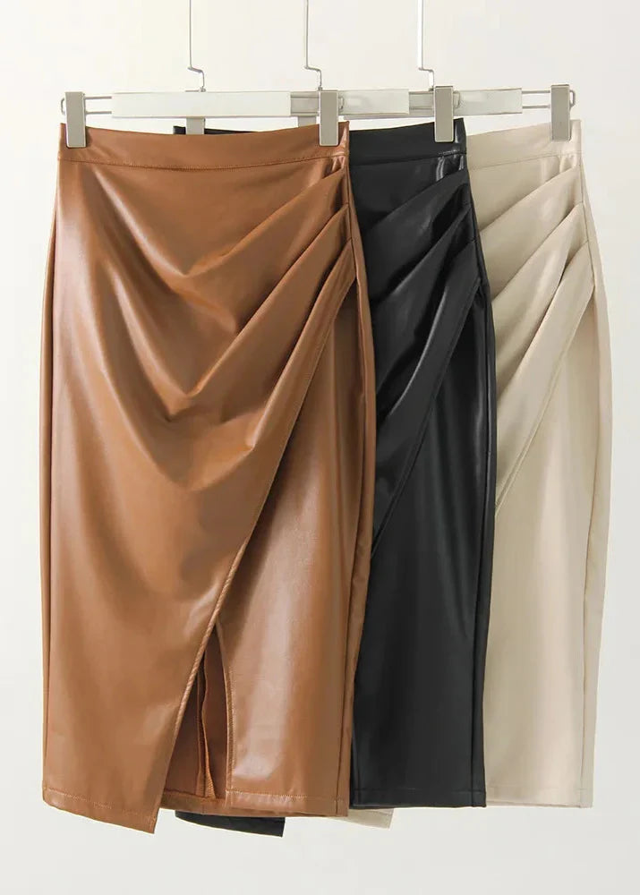 Maeve Leather Skirt