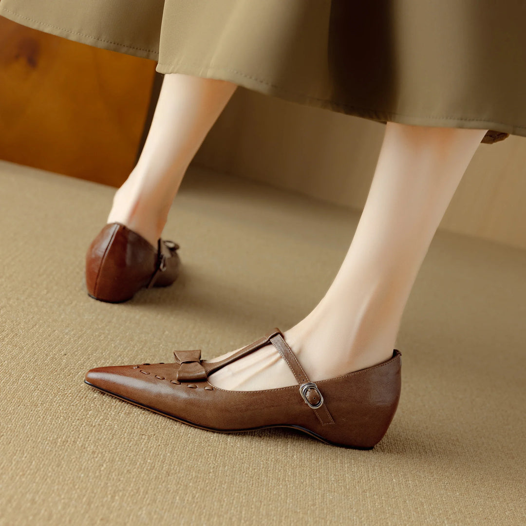 Tiara Genuine Leather Pumps