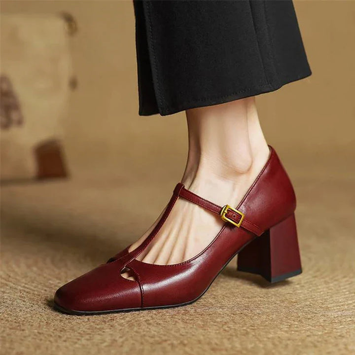 Elora Genuine Leather Heels