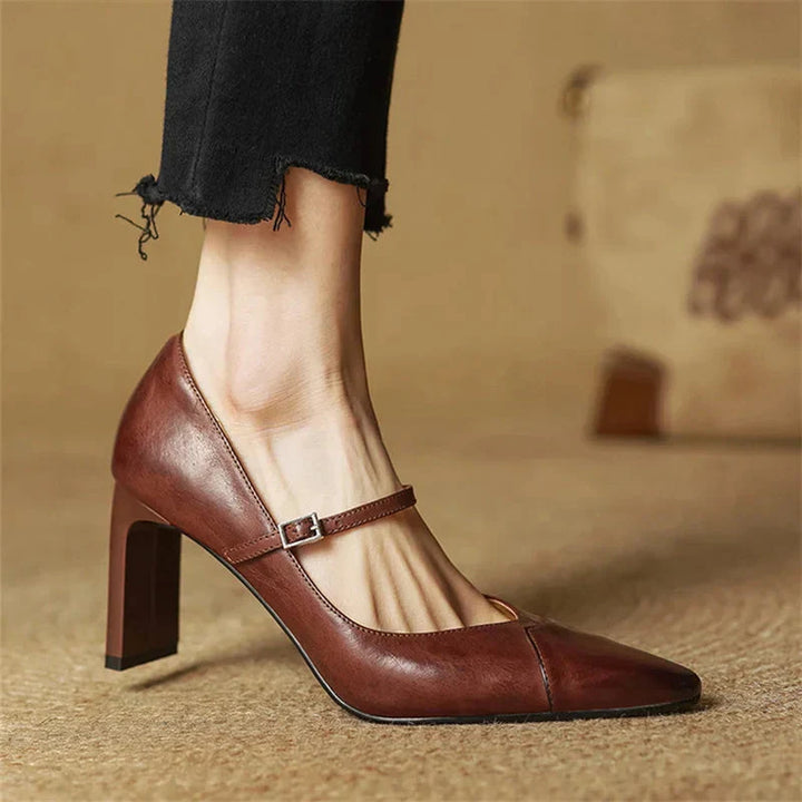 Ivy Genuine Leather Heels