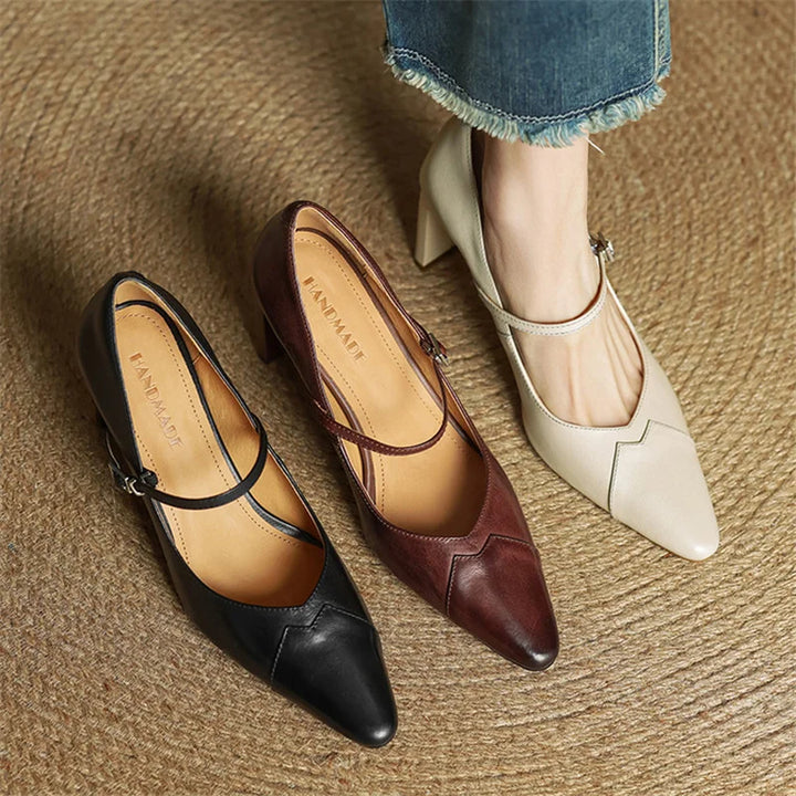 Ivy Genuine Leather Heels