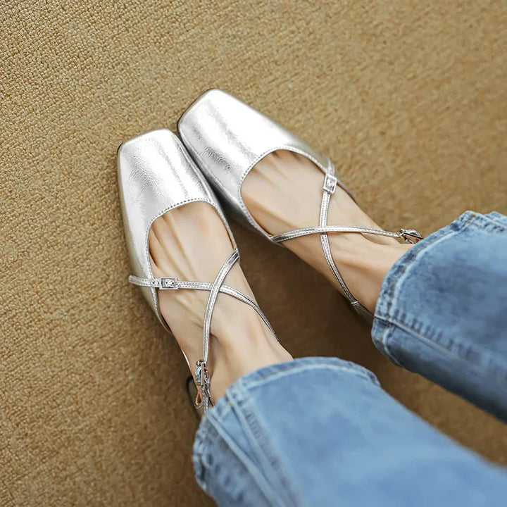 Lilian Genuine Leather Heels