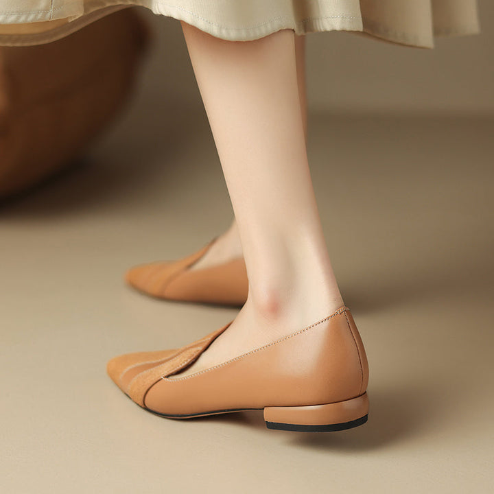 Klara Genuine Leather Flats