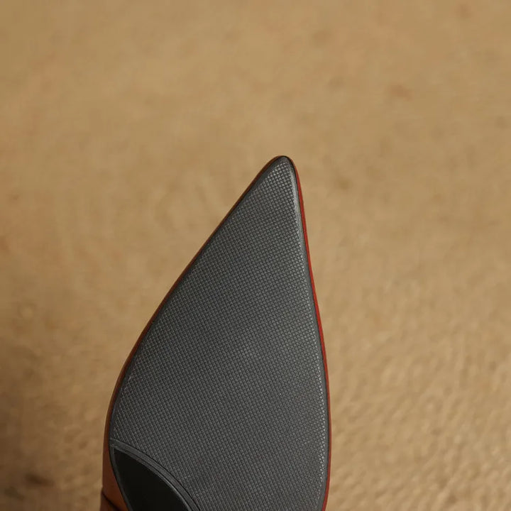 Fauna Genuine Leather Slingbacks