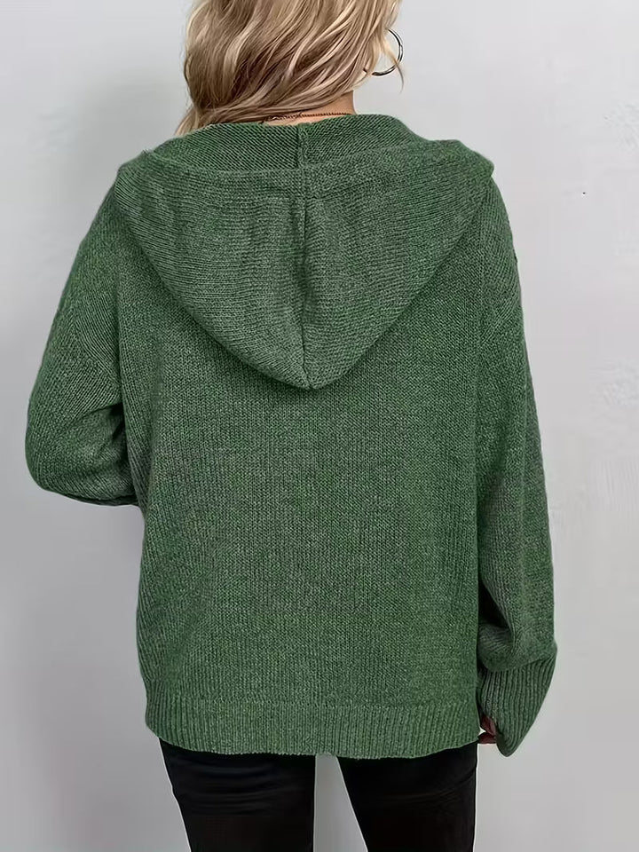 Karalina™ | Cable Knit Button-Front Cardigan