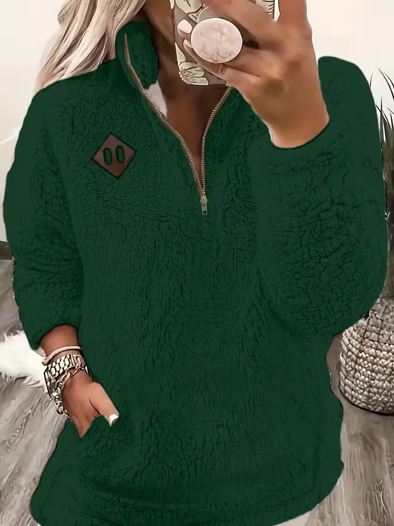 Humera™ | Elegant Zip-Up Sweater