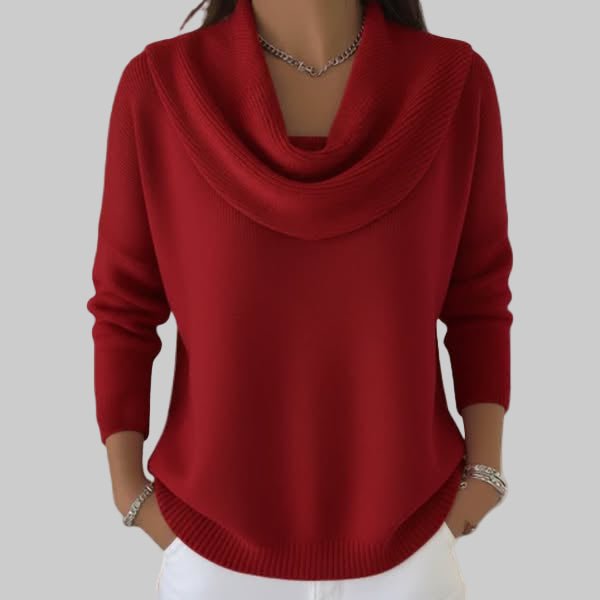 Angela| Soft Cowl Neck Sweater
