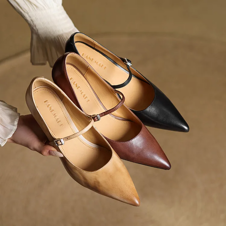 Selene Genuine Leather Pumps