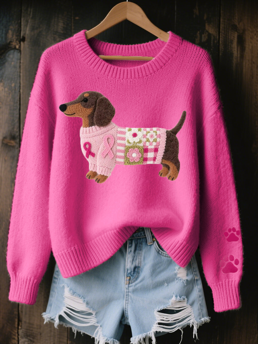 Irene | Dachshund Knit Sweater
