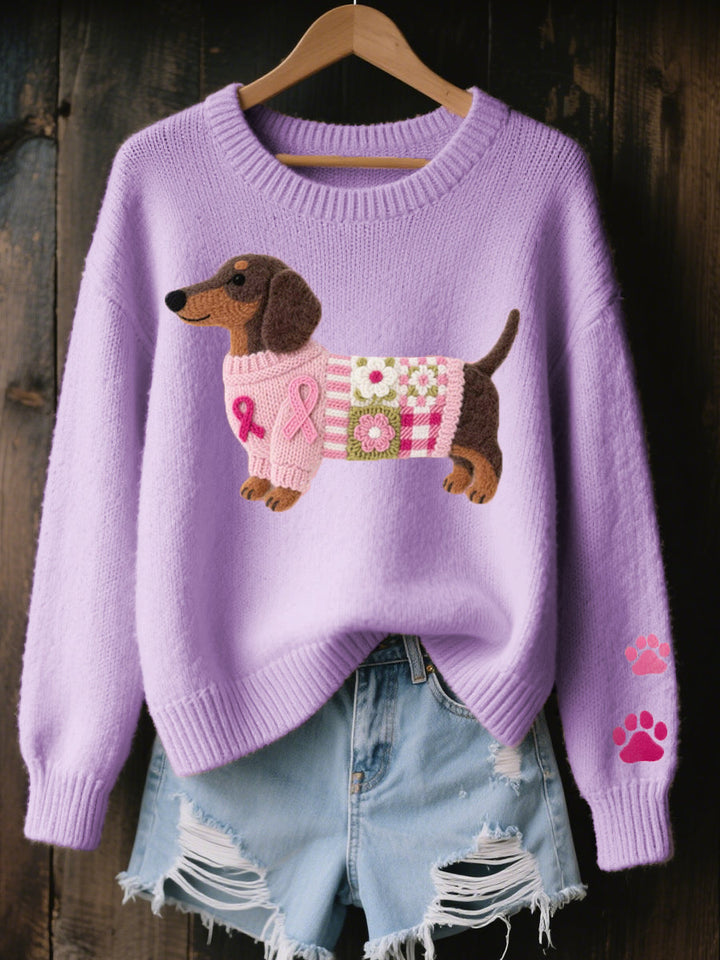 Irene | Dachshund Knit Sweater