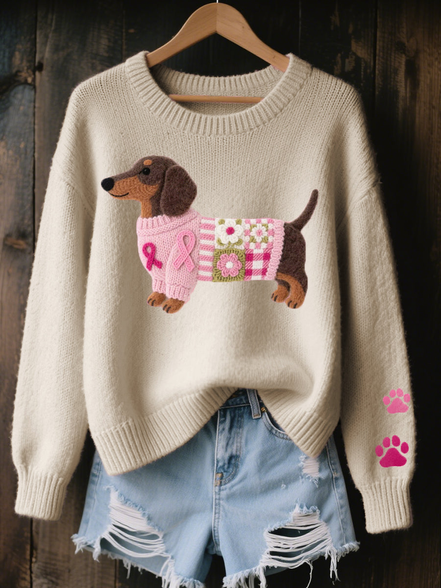 Irene | Dachshund Knit Sweater